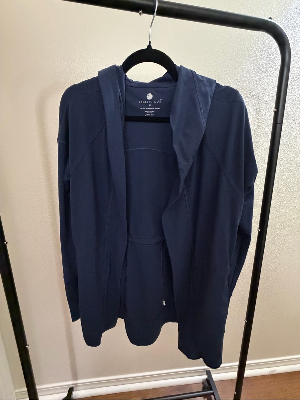 Yogalicious Navy Lightweight Hooded Jacket